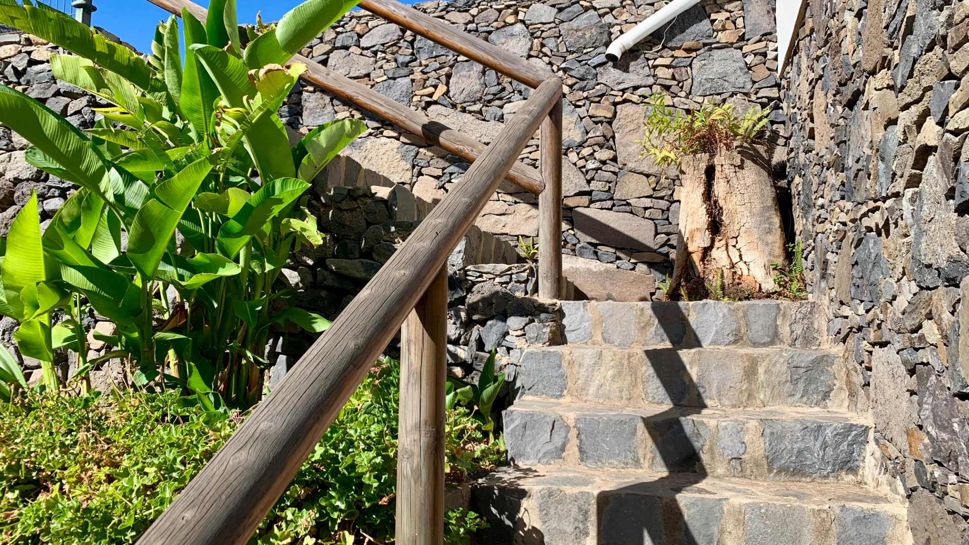 escalier casa la loma à valle gran rey à la gomera